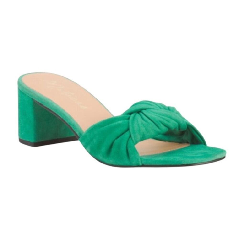 Matisse Vince Suede Leather Knot Slip-On Mule Sandals Heels 9